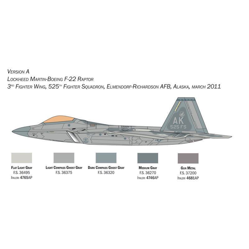 Italeri 2822 F-22A Raptor 1:48